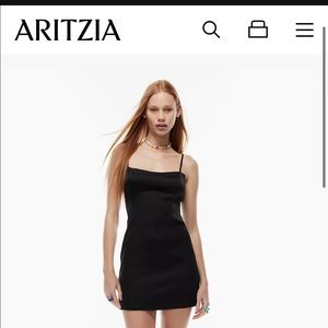 Aritzia Sunday best shimmer dress